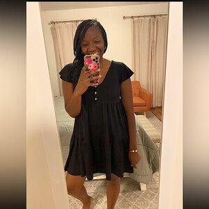 Black Mini Dress Size L